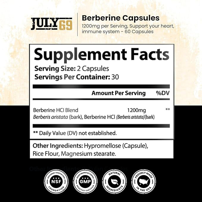 JULY69-BERBERINE 1200 MG PER SERVING
