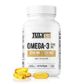 Omega 3 Fish Oil - 1200 MG Fish Oil, 720 MG Omega 3, Lemon Flavor, 60 Softgels