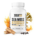 Sea Moss with Black Pepper - Natural Irish Moss, Bladderwrack, and Burdock Supplement